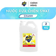 Nước Rửa Chén Swat Hương Chanh 2Kg - Nắp có vòi, tiện lợi, tiết kiệm