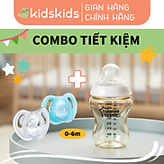 COMBO Bình sữa PPSU ty siêu mềm tự nhiên Tommee Tippee Closer to Nature