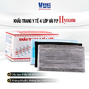 Khẩu trang y tế 4 lớp hộp 50 cái màu Đen Hynam chính hãng -Kháng khuẩn