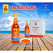 Thùng 6 chai Nước mắm Nhỉ Cá Cơm 30 độ đạm- 584 Nha Trang - Chai PET 500ml