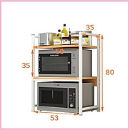 RE0500 Kệ lò vi sóng 80x53x35cm - Kệ bếp đa năng - Tủ kệ bếp gỗ