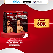 Combo 2 Hộp Tăng Cường Sinh Lý Nam Welson For Men Hộp 2 x 60 viên