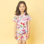 Bộ đồ ngắn tay mặc nhà cotton giấy cho bé gái U3030 - Unifriend Hàn Quốc