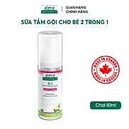 Sữa tắm gội dưỡng ẩm toàn thân cho bé Aleva Naturals chai 200ml 50ml