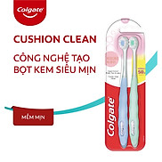 Bộ đôi bàn chải Colgate Cushion Clean công nghệ tạo bọt kem siêu mịn