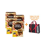 Tặng Túi vải có dây đeo Nescafé Combo 4 Hộp Cà Phê Sữa Nescafé Cà Phê Sữa