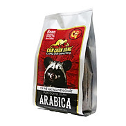 Cà Phê Hạt Arabica Rang Mộc 100% Nguyên Chất Con Chồn Vàng - Túi 500Gr