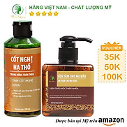 Bộ tắm thảo mộc và dưỡng trắng body sau sinh Wonmom  1 Cốt nghệ + 1 Sữa