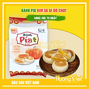 Bánh pía kim sa bí đỏ tan chảy 500g, bánh pía kim sa chay không trứng muối