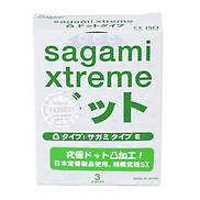 Bao Cao Su Hộp 3 Cái Có Gai Sagami Xtreme White - Không Mùi Cao Su