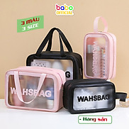 Túi đựng mỹ phẩm du lịch mini trong suốt chống nước washbag đựng đồ trang