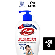 Combo Nước rửa tay sạch khuẩn Lifebuoy Bạc Bảo Vệ 450g Sữa Dưỡng Ẩm 450g