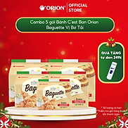 Combo 5 gói Bánh Nướng Giòn C est Bon Orion Baguette Vị Bơ Tỏi Đút Lò Túi