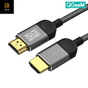 Cáp HDMI sang HDMI QGeeM hỗ trợ 4K 2K 60HZ UHD dây cáp bện nylon đầu mạ