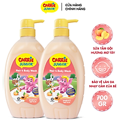 Combo 2 chai Sữa Tắm Gội cho bé Carrie Junior Yoghurt Hương Mơ Tây Apricot