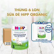 Thùng 6 lon sữa dê HiPP 3 Organic 400g - Nhập khẩu Đức