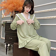 Bộ Đồ Bầu và Sau Sinh chất COTTON đẹp cho mẹ bầu mặc nhà và tiện cho bé ti