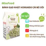 Bánh ăn dặm cho bé MBEFOOD Bánh gạo Nhật Hokkaido cải bó xôi que ngắn Hộp