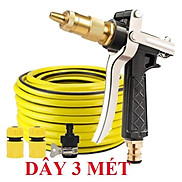 Bộ dây vòi xịt nước rửa xe, tưới cây .tăng áp 3 lần,loại 3m