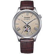 Đồng Hồ Nam Citizen Dây Da Máy Cơ-Automatic NH9130-17A - Mặt Trắng Sapphire