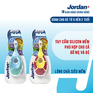 Combo 2 Bàn chải đánh răng cho trẻ em 0-2 tuổi Jordan Step 1, Lông siêu mềm