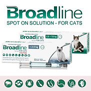 Nhỏ gáy Broadline phòng diệt nội ngoại ký sinh trùng cho mèo ve rận bọ