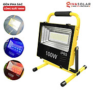 Đèn LED pha sạc điện GIVASOLAR GV-KFL-100WB