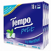 Khăn Giấy Bỏ Túi Petit Icy Methol Tempo Lốc 18