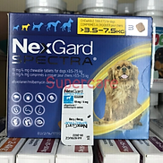 Một Viên 1V Nexgard Spectra - Ve Ghẻ Demodex Giun Chó 3,5-7,5Kg