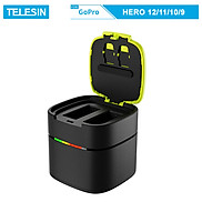 Dock sạc nhanh TELESIN Battery Fast Charging box dùng cho GoPro 12 11 10 9