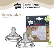 Núm ty silicon siêu mềm tự nhiên cho bé Tommee Tippee Closer to Nature