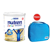 BAO BÌ MỚI Sữa dinh dưỡng Nutren Junior 850g - Tặng túi mỹ phẩm