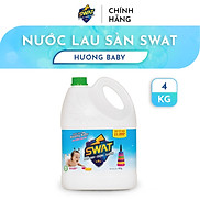 Nước Lau Sàn SWAT Hương Anti-Bac Plus Diệt Khuẩn Can 4Kg