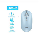 Chuột máy tính không dây ACOME AM300 2.4GHz Tĩnh ÂmLight blue