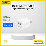 Cóc sạc Pisen I Charger 1A TS-C051  cho điện thoại táo - Hàng chính hãng