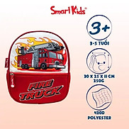 Balo mẫu giáo B.Bag Toy Station Fire-Truck B-006 Đỏ dành cho bé 3-5 tuổi
