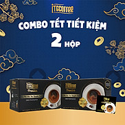 COMBO 2 HỘP CÀ PHÊ HÒA TAN NGUYÊN CHẤT ITGCOFFEE - ĐEN, ĐẬM VỊ VIỆT 12 gói