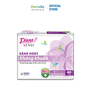 Băng vệ sinh hàng ngày kháng khuẩn Diana Sensi 15.5cm Gói 40 miếng