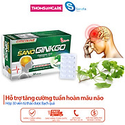 Viên bổ não Sano Ginkgo - Hỗ trợ tăng cường tuần hoàn máu não, giảm đau đầu