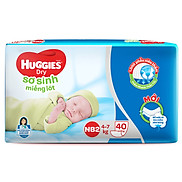 Miếng Lót Sơ Sinh Huggies Dry Newborn 2 - 40 40 Miếng - Bao Bì Mới