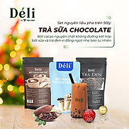 Bột pha trà sữa Déli 1kg+ Hồng trà Déli 500gr+ Bột cacao Déli 1kg COMBO