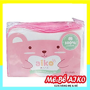 Khăn Sữa Xuất Nhật 4 Lớp Aiko 25x35 - 10 cái túi Màu Viền Ngẫu Nhiên