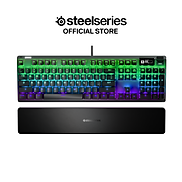 Bàn phím gaming có dây kê tay SteelSeries Apex Pro màu đen, Led RGB