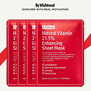 Combo 4 By Wishtrend Mặt Nạ Giấy Natural Vitamin 21.5% Enhancing Sheet