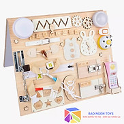 BẢNG BẬN RỘN MONTESSORI 2 IN 1 RÈN LUYỆN ĐA KỸ NĂNG