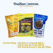 Combo 3 loại Hạt Dưa, Hạt Bí, Hạt Hướng Dương Thái Sơn Gia Lai - Bịch 500gr