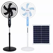 Quạt năng lượng mặt trời Solar Fan, quạt tích điện có đèn và cổng sạc USB