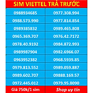 Sim Viettel số đẹp - hàng chính hãng - Đăng kí chính chủ