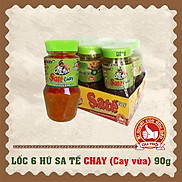 Lốc 6 hũ Sa Tế Chay Ông Chà Và 90gr - Cay vừa  Vegatarian Satay Sauce