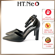 Sandal cao gót bít mũi 7p gót trụ HT.NEO thiết kế đơn giản, mới lạ